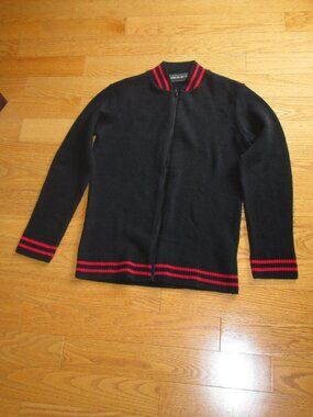 Men's Simons le 31 Black Full Zip 90% Acrylic 10% Spandex Cardigan